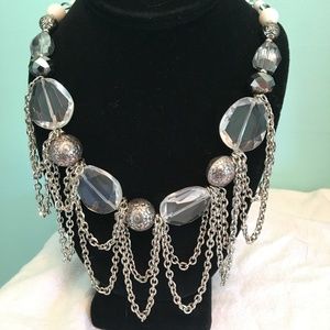 Extraordinary Chain & Crystal Necklace & Earrings